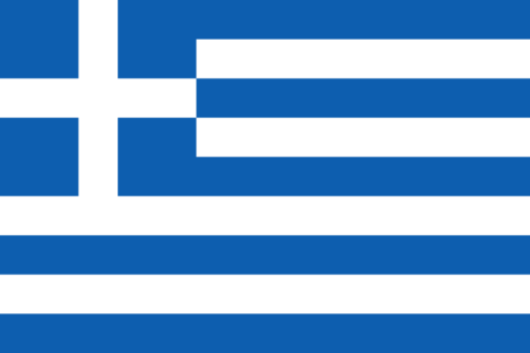Bandeira Grécia. Estados Gregos não possuem bandeira própria, logo para representar o estado de Élis/Élida usamos a bandeira do país. Se trata de uma representação em azul e branco, são listras horizontais, começando pelo azul e terminando nele também. Ao lado esquerdo superior possui uma cruz (+) nas mesmas cores