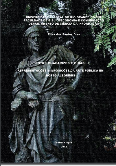 Capa TCC, de fundo escultura, "O Gaúcho Oriental"Porto Alegre/RS